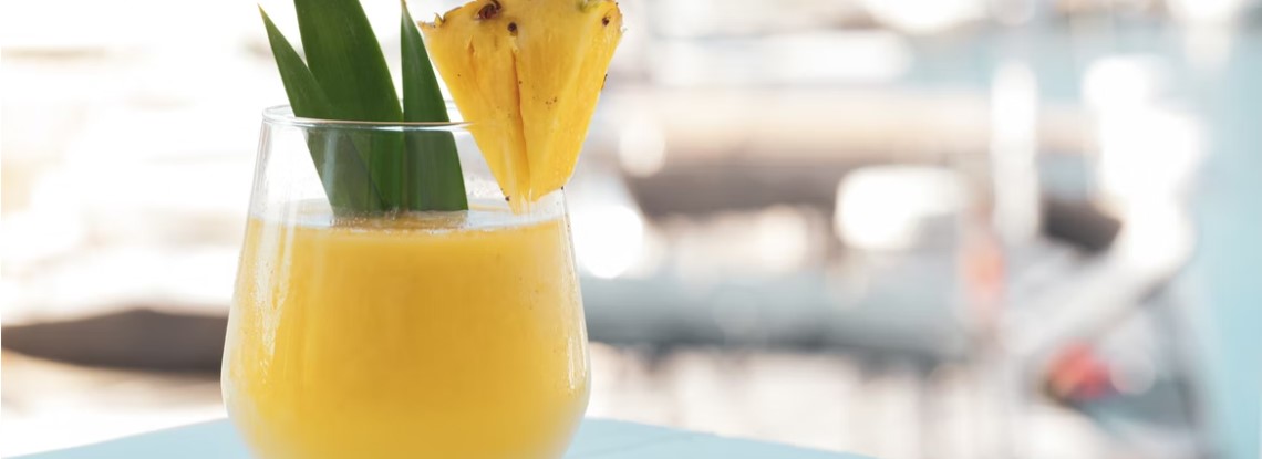 Pina Colada Pineapple Cocktail