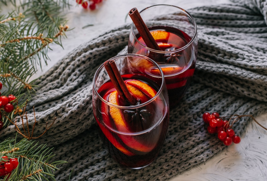 Mulled Rose Wine With Star Anise