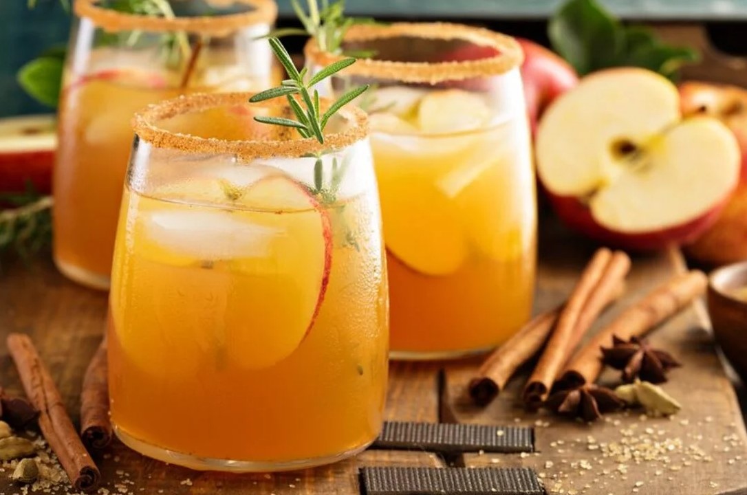Fall Alcoholic Drink With Cinnamon And Rum