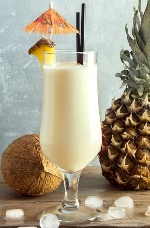 florida cocktail with milk